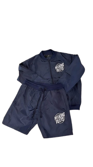 Navy Blue Wind breaker Set