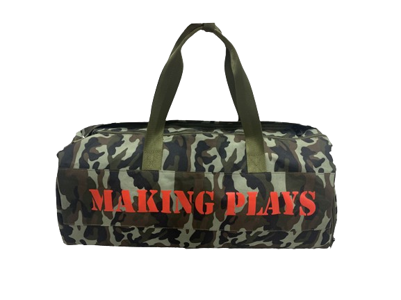 Camo duffle bag