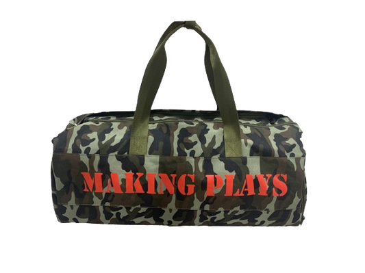 Camo duffle bag