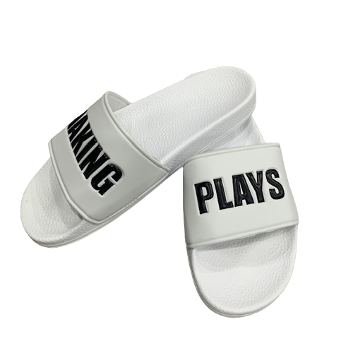 White slides w black